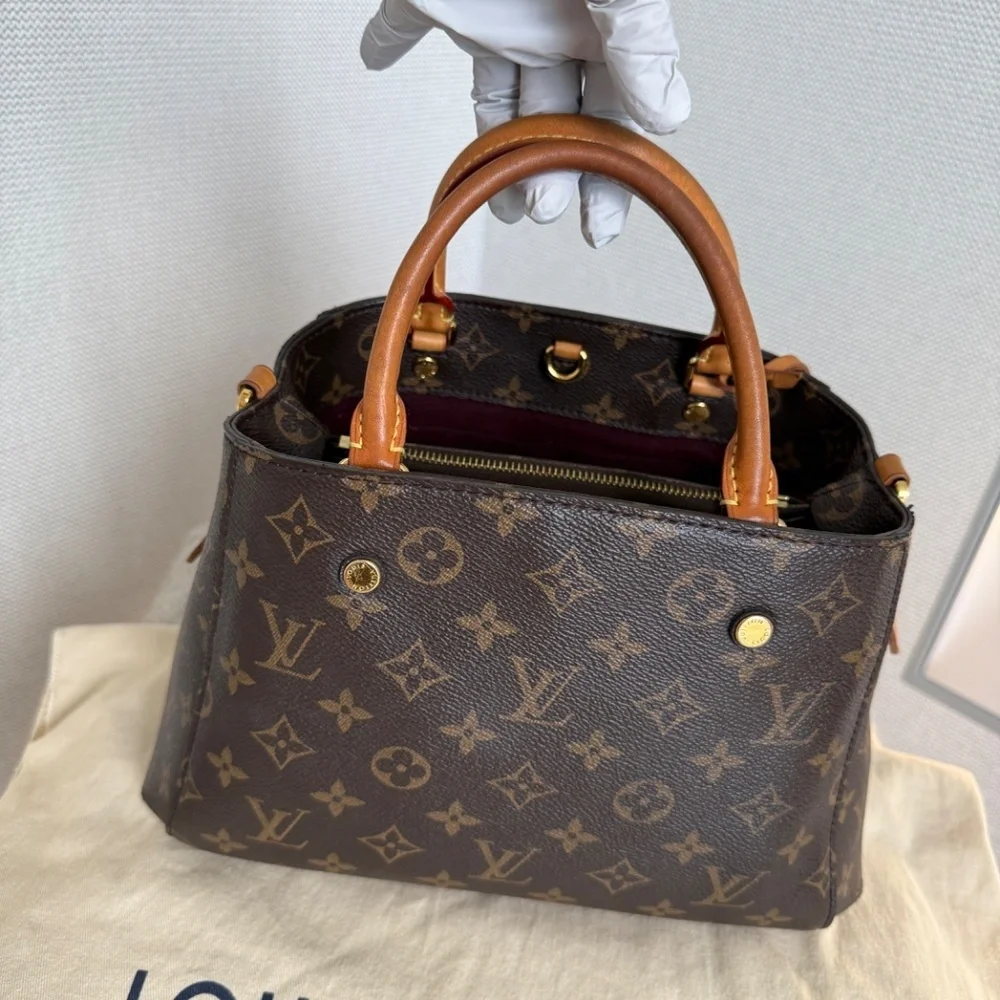 LOUIS VUITTON MONOGRAM MONTAIGNE BB CROSS BODY HANDBAG